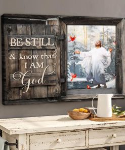 Be Still and Know that I am God – Jesus Landscape Canvas Prints UKDT140501