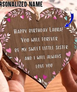 Customized Birthday Gift for Sister Ornament UKHM270601