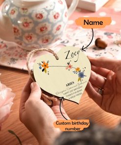 Personalised Aries Sign Ornament QFHY250605