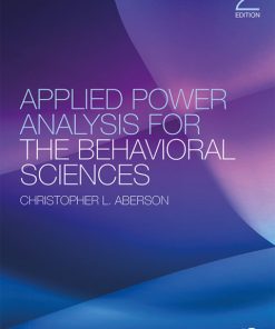 Applied Power Analysis for the Behavioral Sciences 2nd Edition – PDF ebook